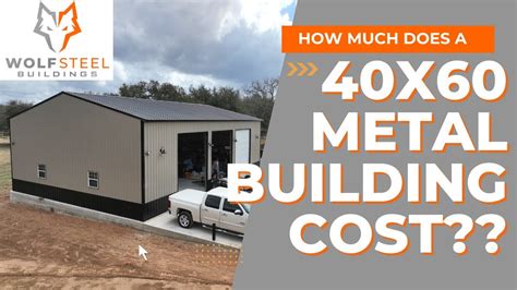 how much do metal building houses cost|40x60 metal building cost 2024.